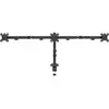 Image de Neomounts DS60-600BL3 Monitorvoet Aantal monteerbare displays: 3 Display(s) 25,4 cm (10) - 68,6 cm (27) Zwart In hoogte verstelbaar, Kantelbaar, Zwenkbaar,