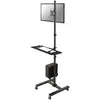 Image de Neomounts FPMA-MOBILE1700 PC/monitor-trolley Aantal monteerbare displays: 1 Display(s) 25,4 cm (10) - 81,3 cm (32) Zwart Zwenkbaar, Roteerbaar, Kantelbaar, In