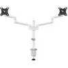 Image de Neomounts DS60-425WH2 Tafelbeugel voor monitor Aantal monteerbare displays: 2 Display(s) 43,2 cm (17) - 68,6 cm (27) Wit In hoogte verstelbaar,...