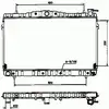 Image de NRF B.V. Radiateur moteur pour HYUNDAI: Elantra, Lantra, Coupé & DAEWOO: Nexia & VAUXHALL: Cavalier & FORD: Focus (Ref: 53504)