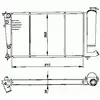Image de NRF B.V. Radiateur moteur pour PEUGEOT: 306 & CITROËN: Xsara, ZX & SEAT: Ibiza & VOLVO: 850, 960 & ALPINA: B6 & MERCEDES-BENZ: Classe C (Ref: 54716)
