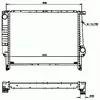Image de NRF B.V. Radiateur moteur pour BMW: Série 3, M3, Z3 (Ref: 58117)