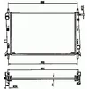 Image de NRF B.V. Radiateur moteur pour FORD: Mondeo, Cougar (Ref: 509528)
