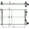 Image de NRF B.V. Radiateur moteur pour CITROËN: Xantia (Ref: 509602)
