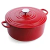 Image de BK Cookware Cocotte en Fonte Émaillée avec Couvercle, adapté à tous les types de cuisinières, induction et four, 28cm / 6.7L, Chili Rouge