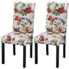 Image de vidaXL Chaises à manger lot de 2 multicolore tissu