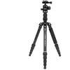 Image de Caruba Travelstar Aluminium Caméra Trépied - Léger trépied pour appareil photo - Rotule à 360 degrés pour une utilisation optimale