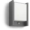 Image de Philips luminaire extérieur LED applique avec détecteur de mouvement Arbour anthracite lumière blanc froid, LED intégrée 6W