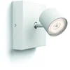 Image de Philips Star opbouwspot 1-lichts - Wit - Dimbaar - Draaibare spot -Geïntegreerde LED-lamp - Metaal