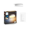 Image de Philips Hue Enrave Plafondlamp - Inclusief Dimmer Switch - Warm tot Koelwit Licht - Verbind met Bluetooth of Bridge - Werkt met Alexa en Google Home - 26cm - Wit
