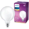 Image de Philips Ampoule LED classique à filament E27 (100 W) en forme de globe avec lumière blanche chaude, éclairage LED à économie d'énergie avec longue durée de vie