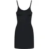 Image de Bye Bra Robe Invisible Moulant, Antidérapant avec Contrôle Léger du Ventre Vêtements Moulantes Sans Coutures, Robe Cami avec Bretelles Réglables, Nude et Noir, S-XL