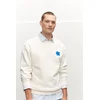 Image de The Goodpeople Lpatch Sweater Off White Size: L | Sweaters Outlet | Heren | Wit