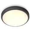 Image de Philips LED Doris plafondlamp - zwart - warmwit licht - 6W - IP54