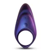 Image de Hueman Neptune Cockring Vibrant avec Télécommande   Anneau de Plaisir avec Stimulateur Clitoridien ou Périnéal   Jouet Parfait pour les Couples - Anneaux de Pénis Diamètre Intérieur 3,30 cm - Violet