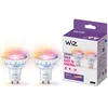 Image de WiZ Spot 2-pack - Gekleurd en Wit Licht - Slimme LED Verlichting - GU10 fitting - 50W - Glas - Wi-Fi