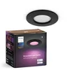 Image de Philips Hue platte Inbouwspot - 90 mm - Wit & Gekleurd Licht - Bluetooth Compatibel - Spraakbesturing met Alexa - Apple Home & Google Assistant - LED Spots - Zwart