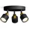 Image de Philips Niall 8720169300156 Plafondspot GU10 Zwart, Goud