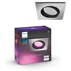 Image de Philips Hue White & Colour Ambiance Centura hoekdownlights 1 set, dimbare plafondlampen voor het Hue-systeem, Slimme lichtregeling via spraak en app, aluminium.
