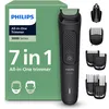 Image de Philips Tondeuse tout-en-un Multigroom série 3000 7 accessoires - Tondeuse pour barbe et cheveux, Lames auto-affûtées respectueuses de la peau, 10 hauteurs de coupe, Modèle MG3930/15