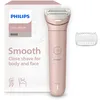 Image de Philips Lady Shaver série 8000   rasoir sans fil, sur peau sèche ou mouillée, système de rasage à 3 lames, tête de rasage flexible, éclairage LED, jambes et corps, autonomie 100 min, modèle BRL129/00