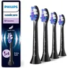 Image de Philips Sonicare S2 Sensitive, têtes de brosse de rechange, noir, lot de 4, HX6054/88