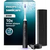 Image de Philips Sonicare 6100 - Brosse à dents électrique sonique avec 2 modes de brossage et 3 niveaux d'intensité, Alerte de pression, EasyStart, SmarTimer, Noir, modèle HX7401/07 [Nouvelle technologie]