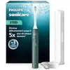Image de Philips Sonicare série 3100   Brosse à dents électrique, capteur de pression, 3 intensités, EasyStart, SmarTimer, 14 jours d’autonomie, étui de voyage, coloris vert forêt, HX4033/26, [Nouveau]