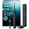 Image de Brosse à dents électrique Philips Sonicare série 3100   capteur de pression, 3 intensités, EasyStart, SmarTimer, 14 jours d’autonomie, étui de voyage, coloris noir, modèle HX4034/22, [Nouveau]