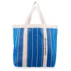 Image de Scotch & Soda Sac de plage rayé pour femme, bleu, 424, Bleu 424