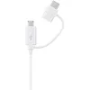 Image de Samsung Câble Micro USB Type C pour Smartphone Blanc EPDG930DBLANC