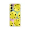 Image de Samsung FlipSuit Coque pour Galaxy S24+, carte Smiley avec technologie NFC incluse, jaune