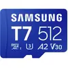 Image de Samsung T7 microSDXC-kaart Retail 512 GB UHS-I U3, A2 Application Performance Class, Class 10, v30 Video Speed Class
