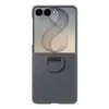 Image de Samsung Silicone Ring Magnet Case Cover Samsung Z Flip8 Zwart Met magneetmodule, Met borgring