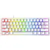 Image de Razer Huntsman Mini (Switches Violets) - Clavier Gamer Compact à 60% (Switches Opto-Mécaniques Clicky, Touches en PBT, Câble USB-C Détachable) Clavier US | Blanc Mercury