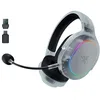 Image de Razer Barracuda X Chroma Phantom White - Casque gaming sans fil multi-plateforme - 285g - Haut-parleurs Triforce 40mm - Double connexion sans fil HyperSpeed & Bluetooth - RGB | Édition Phantom White