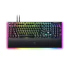 Image de Razer BlackWidow V4 Pro (Switches Verts) - Clavier Gamer Mécanique (Switches Mécaniques Clicky, Molette, 8 Touches Macro Dédiées, Repose-Poignet en Similicuir, RGB Chroma) Clavier US | Noir