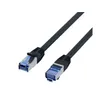 Image de Delock Câble RJ45 de réseau Cat.6A S/FTP mince 0.25 m noir