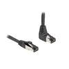 Image de Delock RJ45 câble de réseau Cat.8.1 S/FTP coudé 90° haut / droit 2 m noir