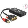 Image de Delock Adaptateur DVI mâle - DisplayPort 1.2 femelle noir