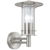 Image de EGLO Applique murale extérieure Lisio, éclairage d’extérieur en acier inox