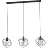 Image de EGLO Suspension Straiton, lampe suspendue vintage 3 flammes, style