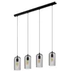Image de EGLO Suspension luminaire Roccamena, plafonnier suspendu à 4 lampes, lustre