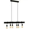 Image de EGLO Suspension luminaire Townshend, plafonnier suspendu vintage à 6