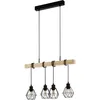 Image de EGLO Suspension luminaire Townshend 5, lustre à 4 lampes, abat-jour