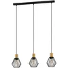 Image de EGLO Suspension Palmorla, luminaire suspendu à trois lumières de style