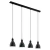 Image de EGLO Lustre PRIDDY, suspension à flamme au design industriel, lampe