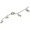 Image de EGLO LED Plafonnier Magnum LED, lampe de plafond 4 flammes, projecteurs en