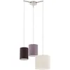 Image de EGLO Suspension Tombolo, lampe suspendue 3 flammes, luminaire en acier et