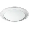 Image de Eglo Competa 1 Plafonnier Led 1 Ampoule, Matériau : Acier et Plastique, Couleur : Argenté, Blanc, Ø : 33,5 cm